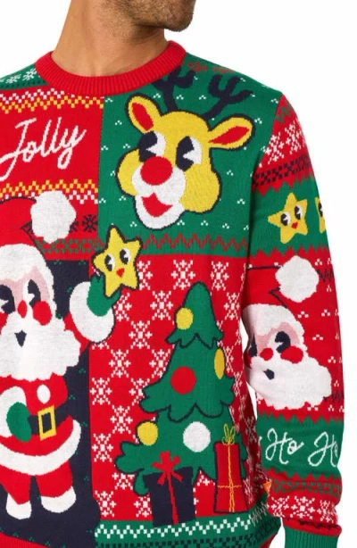 Opposuits Happy Claus Christmas Crewneck Sweater In Multi