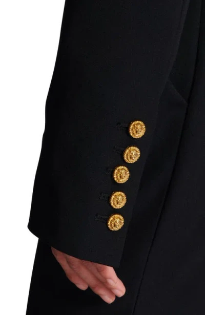 Balmain Cropped Grain De Poudre Jacket In Multi