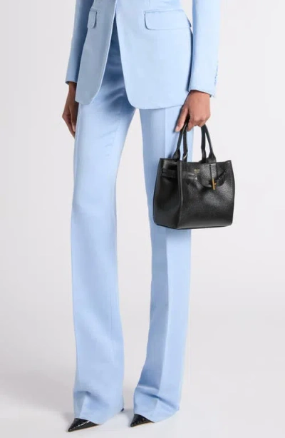 Tom Ford Small Audrey Grained Leather Tote In Black