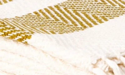 Ettitude Luxe Bamboo Stripe Throw Blanket In Neutral
