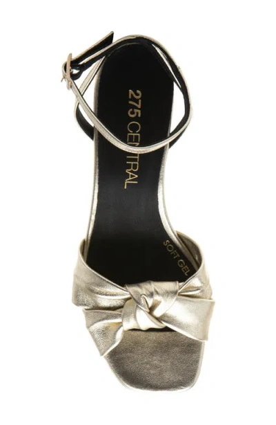 275 Central Malik Ankle Strap Platform Sandal In Metallic