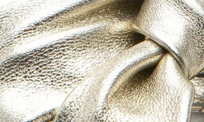 275 Central Malik Ankle Strap Platform Sandal In Metallic