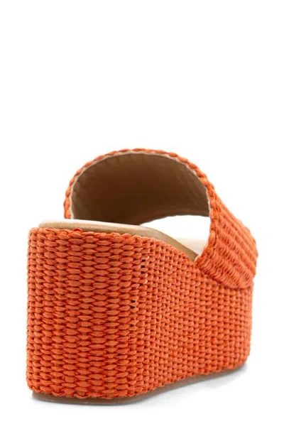 275 Central Sienna Platform Slide Sandal In Orange