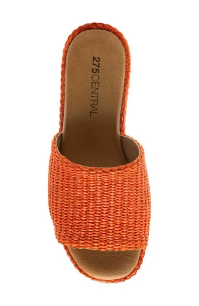 275 Central Sienna Platform Slide Sandal In Orange