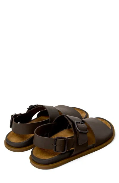 Camper Lluc Two Strap Sandal In Brown