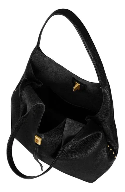 Rebecca Minkoff Darren Signature Leather Carryall Bag In Black