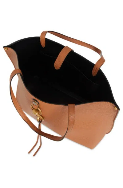 Rebecca Minkoff Megan Large Pebbled Leather Tote In Brown