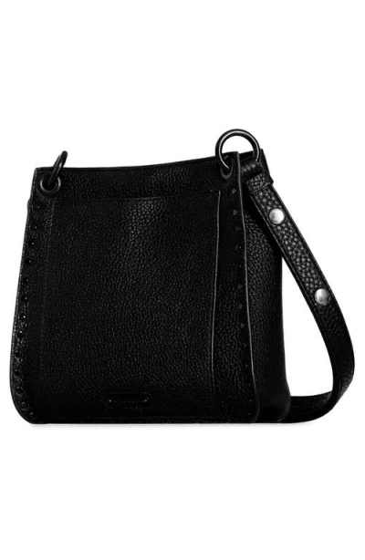 Rebecca Minkoff Darren Leather Shoulder Bag In Black