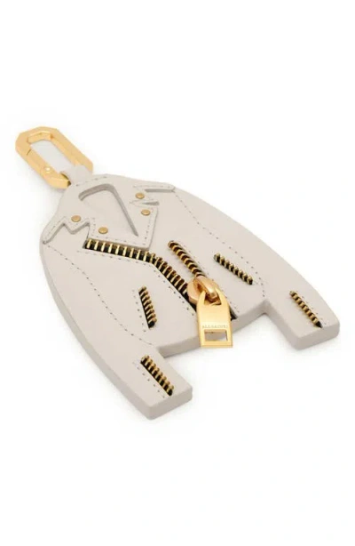 Allsaints Dalby Leather Jacket Keyring In Multi