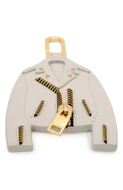 Allsaints Dalby Leather Jacket Keyring In Multi