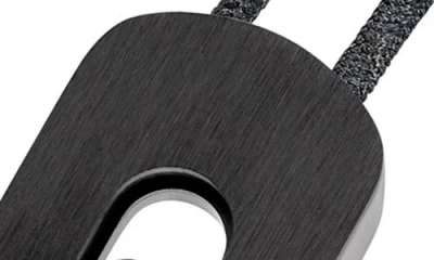 Messika Xl Move Titanium Black Diamond Cord Bracelet In Black