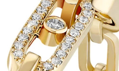 Messika Move Link Multi Diamond Rivière Bracelet In Gold