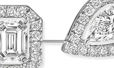 Messika My Twin 1 + 2 Mismatched Stud Earrings In White