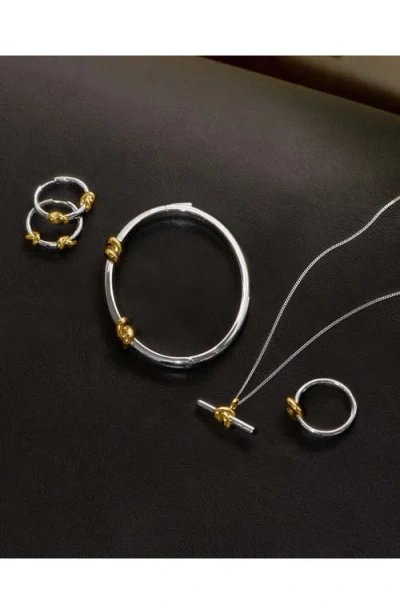 Missoma X Lucy Williams Knot Hinge Bangle In Multi