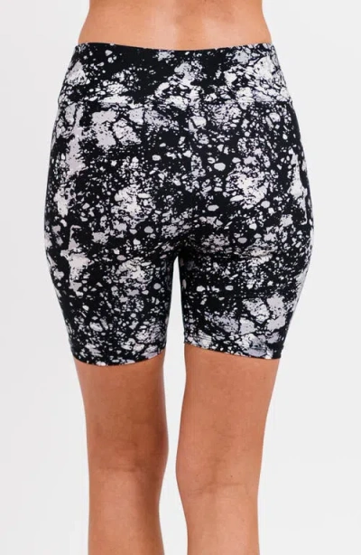 Calypsa Mid-thigh Swim Shorts In Multi