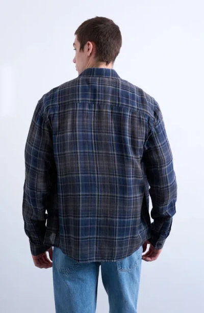 Topman Check Cotton Button-up Shirt In Multi