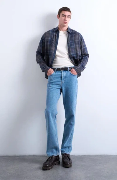 Topman Check Cotton Button-up Shirt In Multi