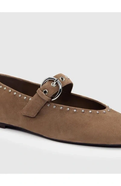 Reformation Bethany Ballet Flat In Brown