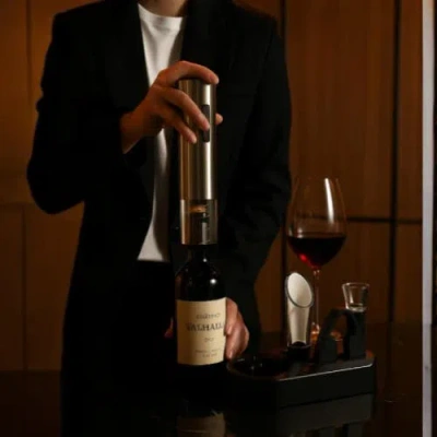 Pursonic Premium Wine & Juice Duo Electric Wine Opener + Travel Juicer Blender In Multi