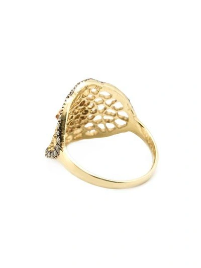 Shop Loree Rodkin 'princess' Lacey Cross Diamond Ring
