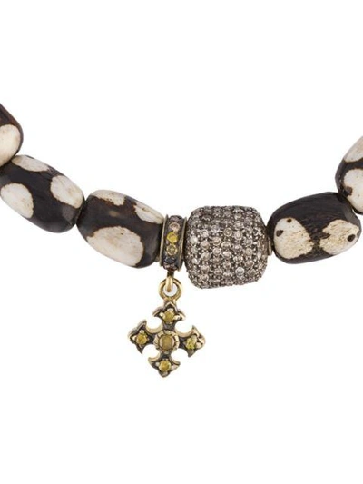 Shop Loree Rodkin Beaded Diamond Charm Bracelet