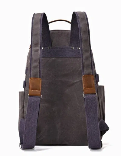 Tsd Brand Mountain Leaf Durable Outdoor Utility Backpack In Gray