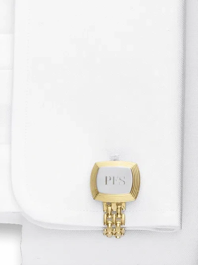 Paul Fredrick Chain Wrap Engravable Cufflinks In Multi