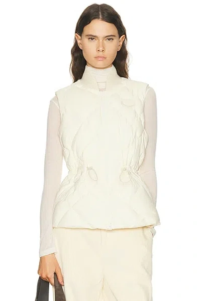 Burberry Devonside Quilted Vest In White