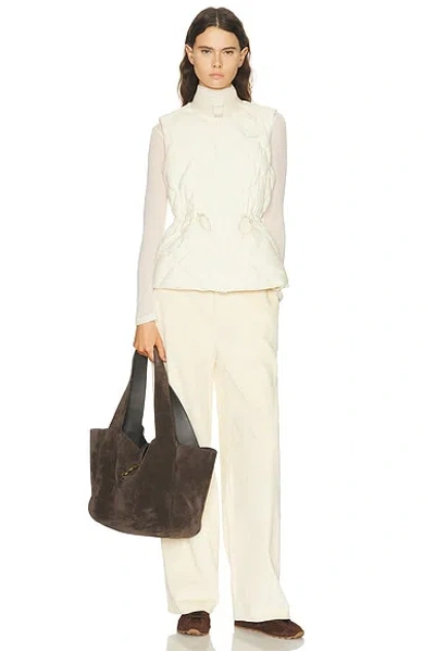 Burberry Devonside Quilted Vest In White