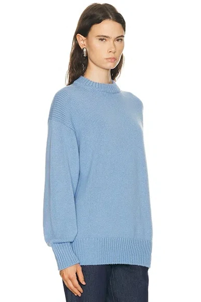 Amiya Ursa Relaxed Cashmere Sweater In Blue