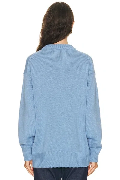 Amiya Ursa Relaxed Cashmere Sweater In Blue