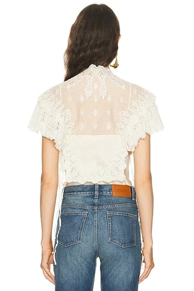 Chloé Lace Top In White