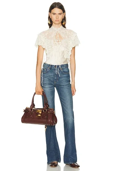 Chloé Lace Top In White