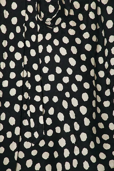 Chloé Ruffle Front Long Sleeve Top In Multi