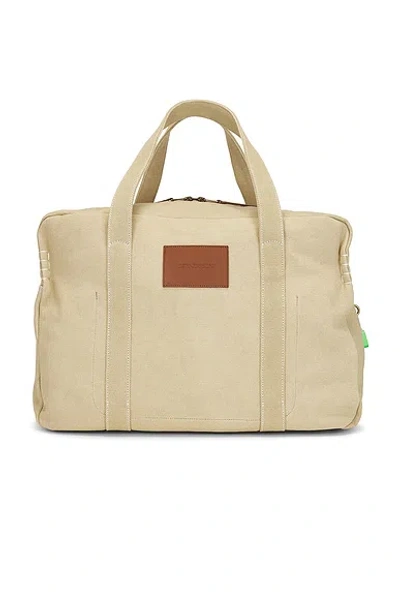 Jw Anderson Cotton Canvas Weekend Bag In Neutral