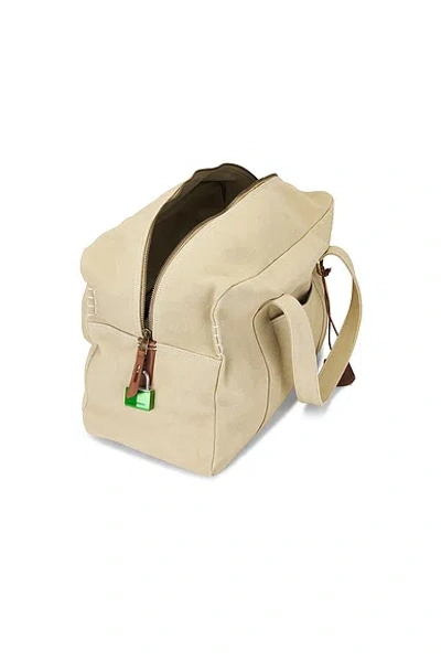 Jw Anderson Cotton Canvas Weekend Bag In Neutral