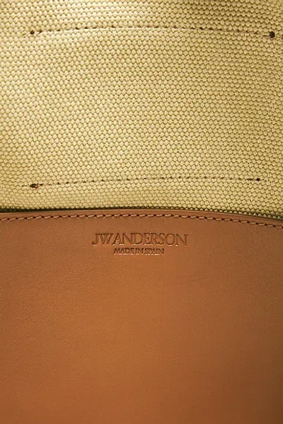 Jw Anderson Cotton Canvas Weekend Bag In Neutral