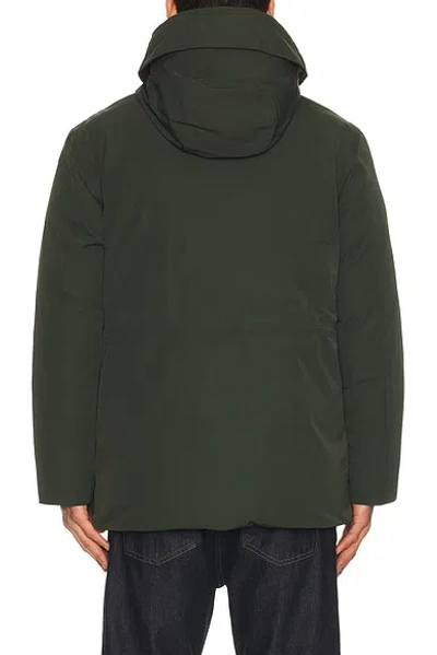 Fred Perry Patch Pocket Puffer Jacket In Green