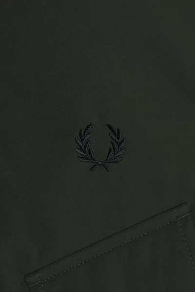 Fred Perry Patch Pocket Puffer Jacket In Green