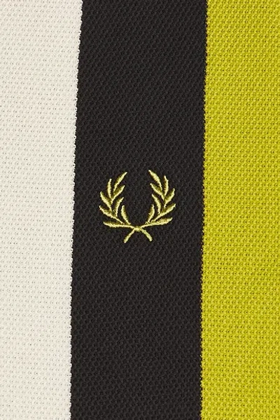 Fred Perry Vertical Stripe Knitted Shirt In Multi
