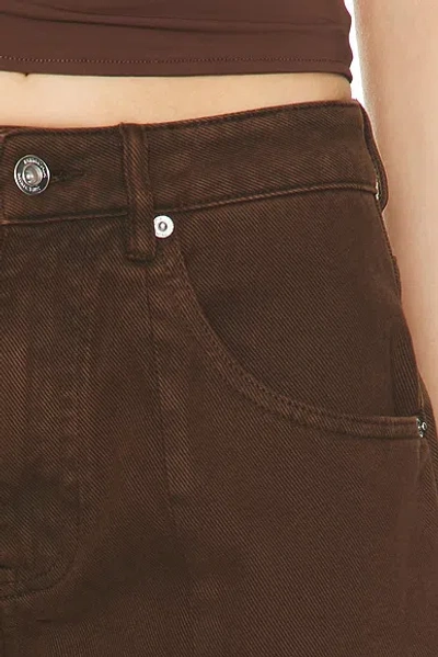 Mimchik Split Hem Wide Leg In Brown