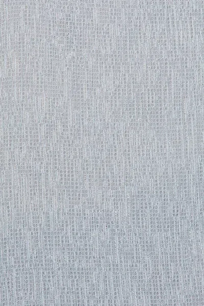 Magda Butrym Embellished Textured Lyocell-blend Mini Dress In Blue