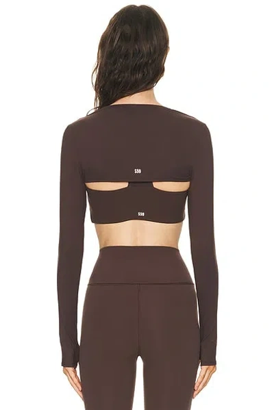 Splits59 Amelia Airweight Lite Shrug In Brown