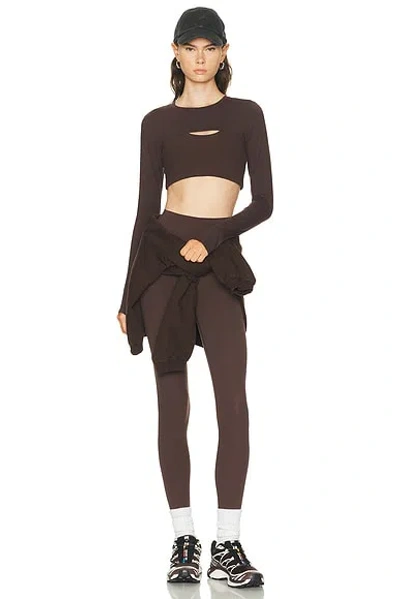 Splits59 Amelia Airweight Lite Shrug In Brown