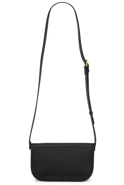 Valentino Garavani Antibes Leather Crossbody Bag Adjustable Strap In Black