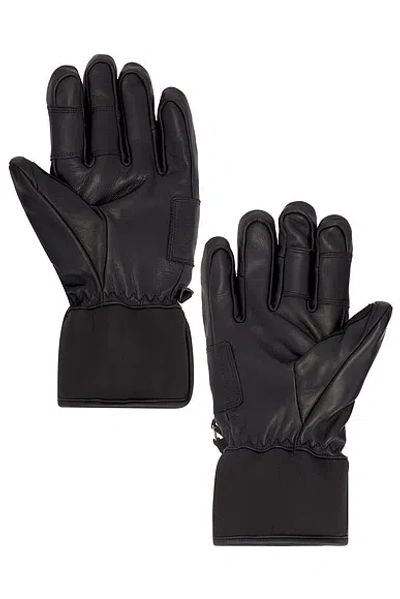 Whitespace Leather Riding Gloves In Black