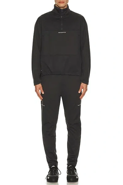 Whitespace Quarter Zip Softshell Top In Black