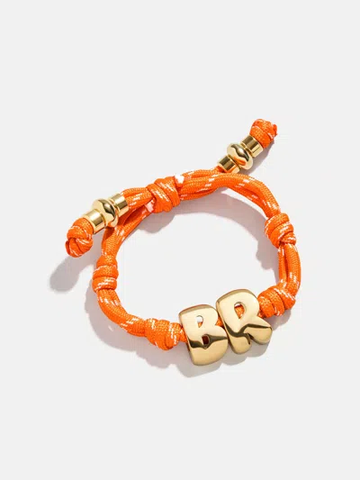 Baublebar Knotty Initial Custom Bracelet In Orange
