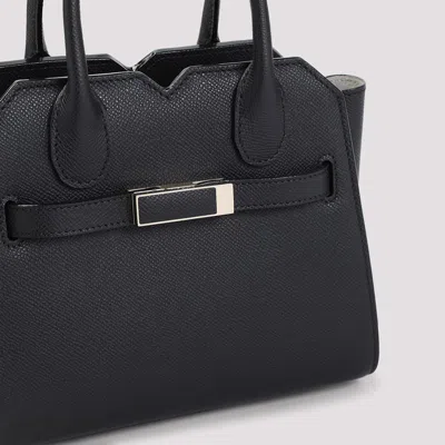 Valextra Micro Milano Leather Top Handle Bag In Pattern