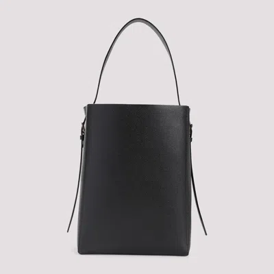 Valextra Medium Soft Grained Leather Tote Bag In Blue